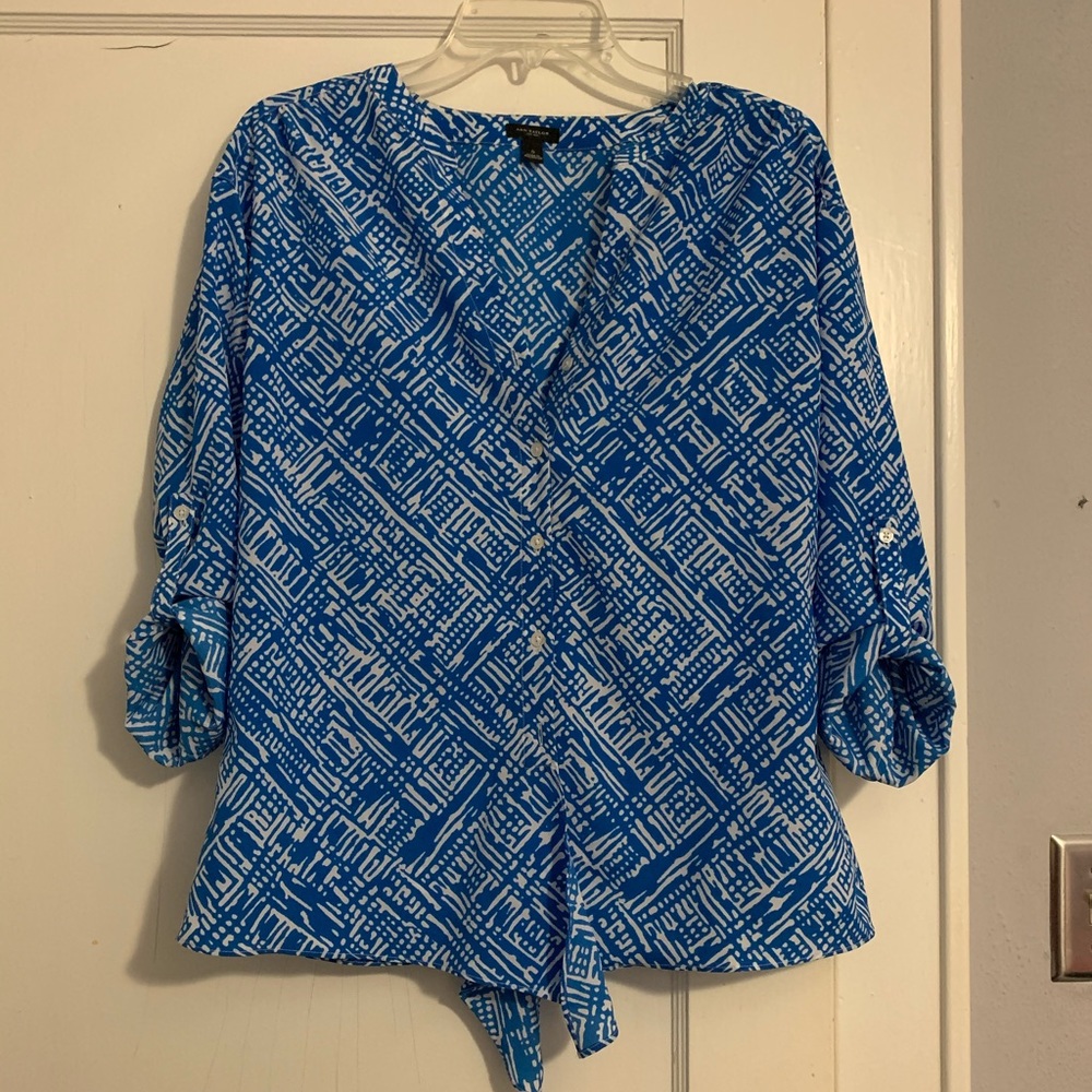Ann Taylor tie up blouse